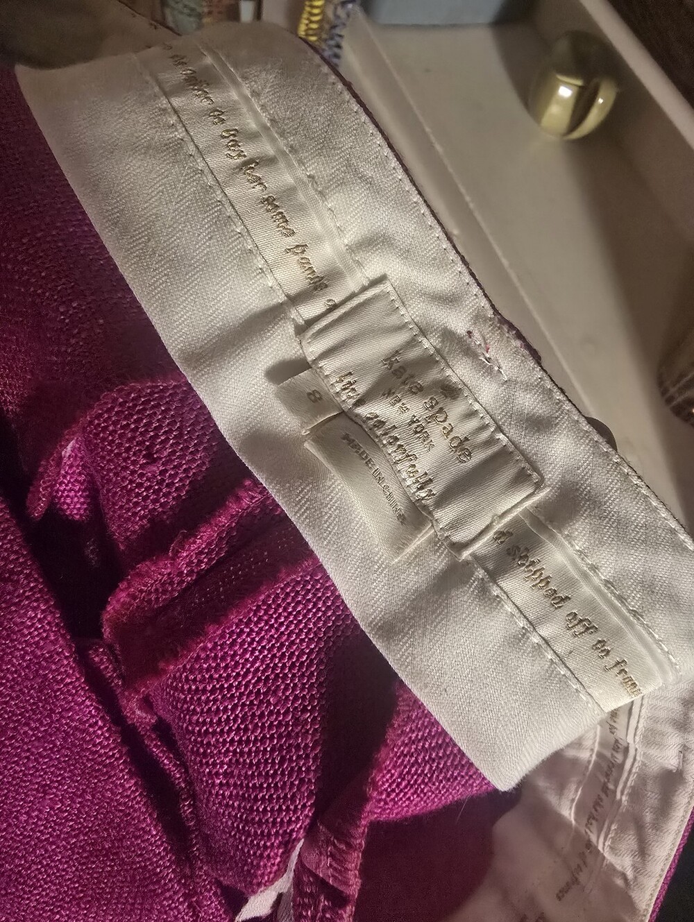 Kate Spade Slacks Size 8 - Picture 3 of 3